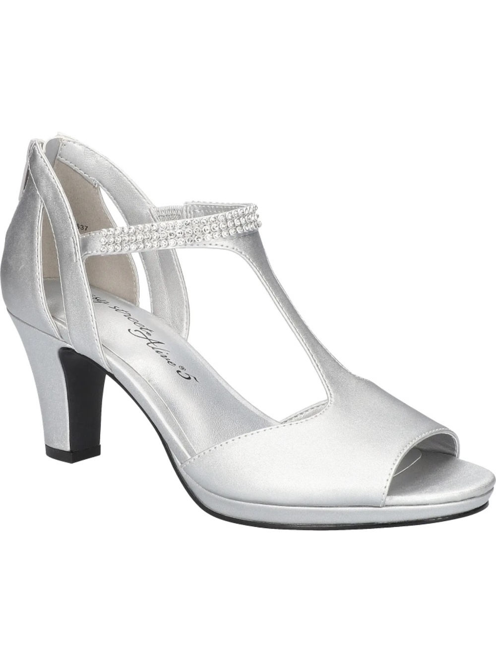 Easy Street Flash Platform T-Strap Evening Sandals